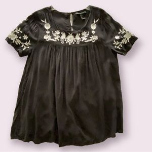Forever 21 Embroidered Top